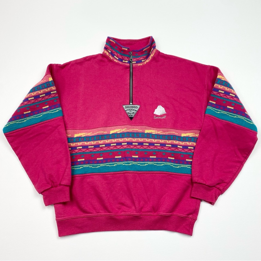 VTG 90’s Jalisco by Inuit 1/4 Zip Pullover Sweatshirt Size Small